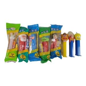 PEZ Mixed Variety Lot 8 Yosemite Sam Tweety Santa Bunny Batman TMNT